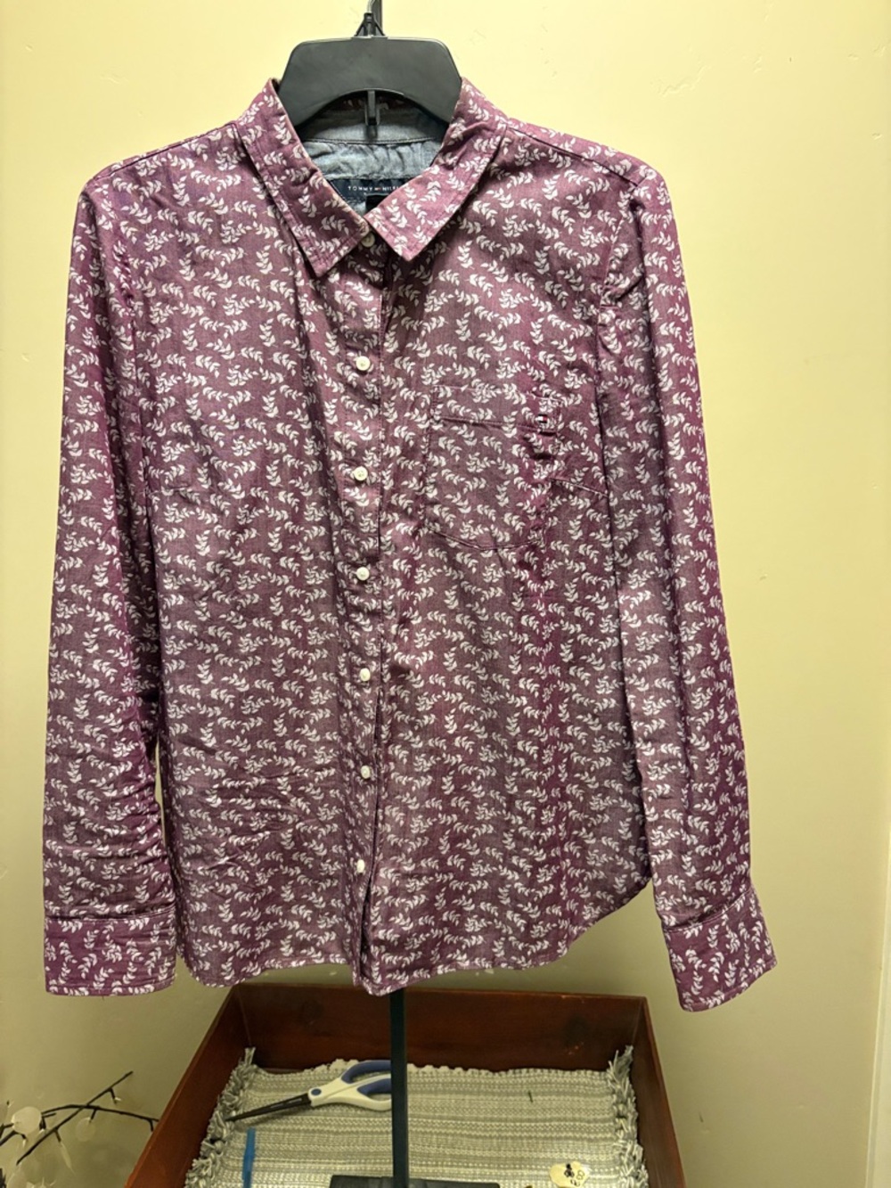 Tommy Hilfiger long sleeve button up shirt.